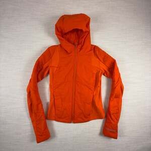 Lululemon Women's Size 6 Orange Full Zip Running Jacket
